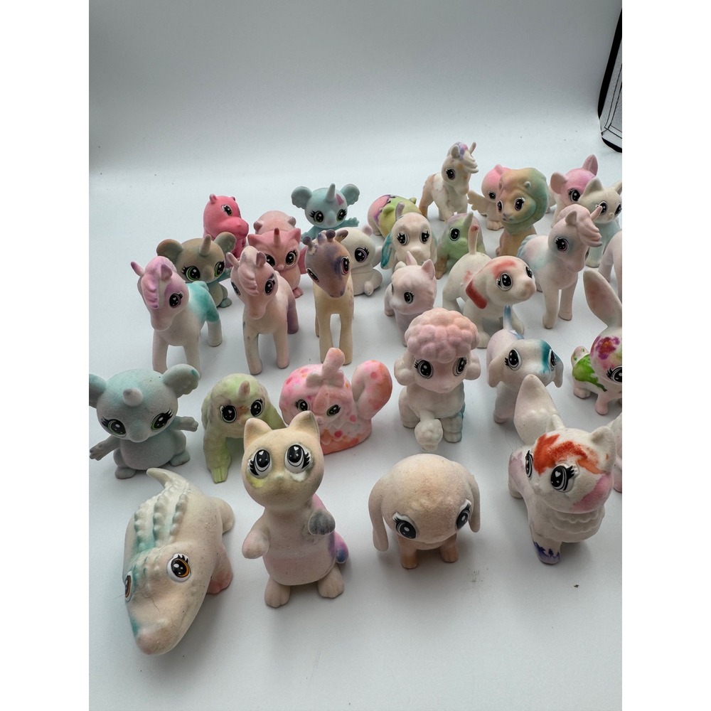 Crayola Scribble Scrubbie Pets Lot 34 Washable Flocked Animal Figures Multicolor